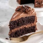 Easy Chocolate Cake with Rich Buttercream Frosting Recipe