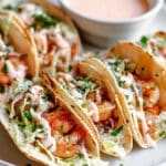 Shrimp Tacos with Spicy Cilantro Sauce Recipe