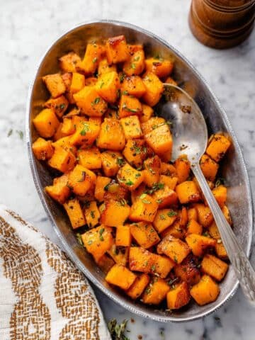 Sweet and Spiced Roasted Butternut Squash with Maple and Rosemary Recipe