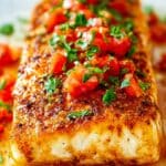 Baked Lemon Garlic Halibut Recipe