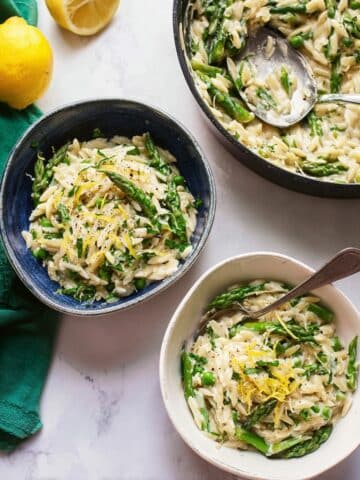 Quick Lemon Asparagus Orzo Recipe