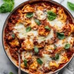 Cheesy Weeknight Tortellini Skillet Recipe
