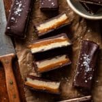 Homemade Vegan Peanut Butter Twix Bars Recipe