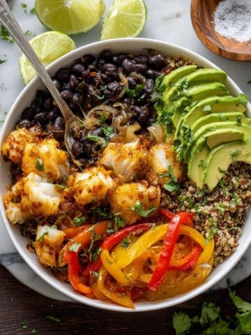 Chipotle Baked Cod with Jammy Peppers Recipe