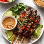 Beef Satay with Thai Peanut Sauce Recipe