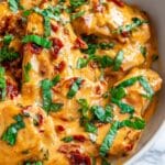 Sun Dried Tomato Chicken in Creamy Basil Sauce Recipe