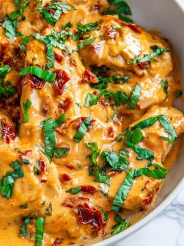Sun Dried Tomato Chicken in Creamy Basil Sauce Recipe