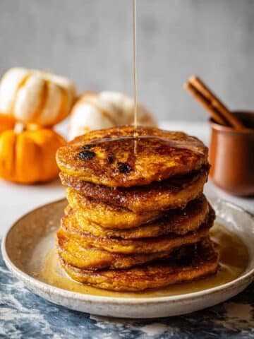 Fluffy Pumpkin Butter Chocolate Chip Pancakes Recipe