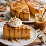 Creamy Pumpkin Cheesecake with a Graham Cracker Crust Recipe