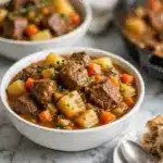 Hearty Beef Stew with Potatoes, Carrots, and Herbs Recipe