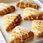 Pumpkin Scones with Vanilla Glaze Recipe