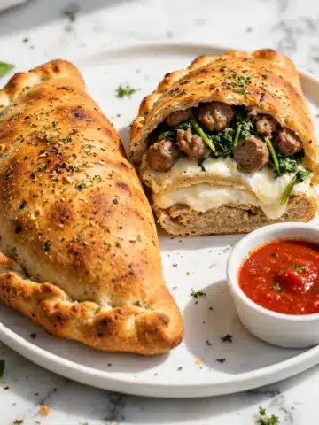 Sausage Ricotta Calzones Recipe