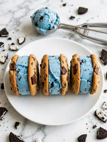 Cookie Monster Ice Cream Sandwiches Recipe